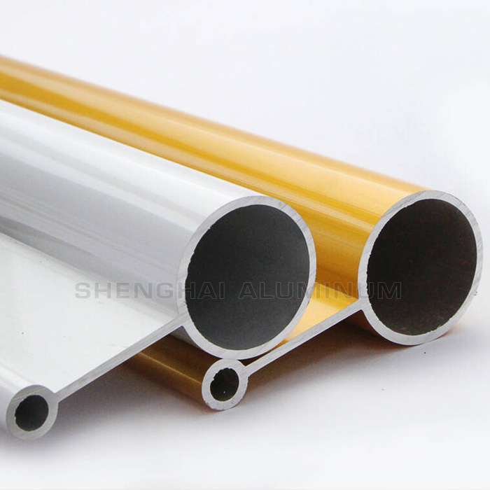 Aluminum Tube Wardrobe Rail Profile for Clothesline Pole